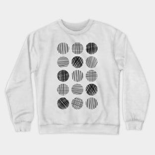 Abstract Lined Circles Crewneck Sweatshirt